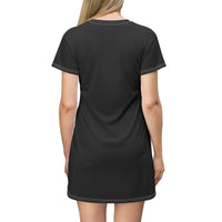 Junk Journal Therapy T-Shirt Dress - Creative Comfort for Artistic Souls