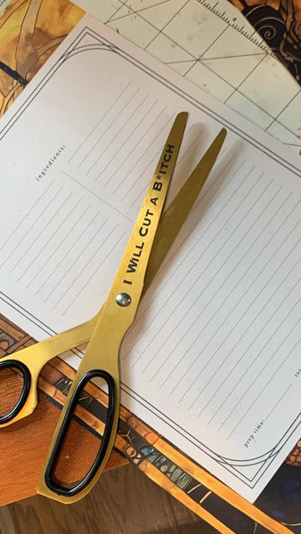 Custom Engraved Journaling Supplies (Scissors, Tweezers)