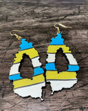 Country Shaped Earrings